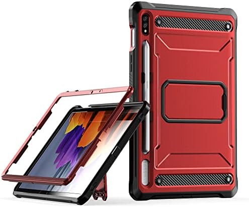 Таблет заштитен случај случај компатибилен со Samsung Galaxy Tab S8/Tab S7 11 инчи -Heavy Duty Rugged Shockprof Protective Case Cover -360 ° Full Tode Protective Durab