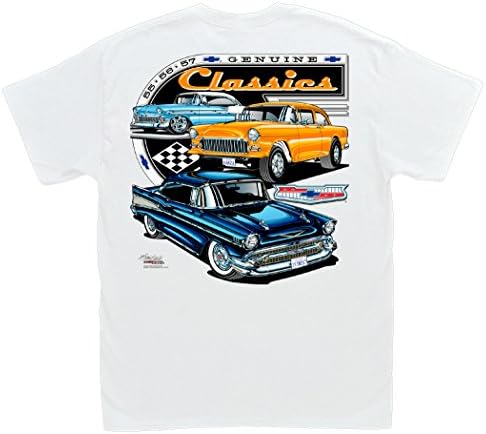 Chevy оригинална класика маица: 1955 1956 1957 година Бел Ер Гасер Шеви