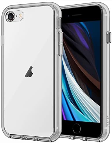 Jetech Case за iPhone SE 3/2, iPhone 8 и iPhone 7, 4,7-инчен, шок-изобилен капакот на браникот, анти-гребење чист назад