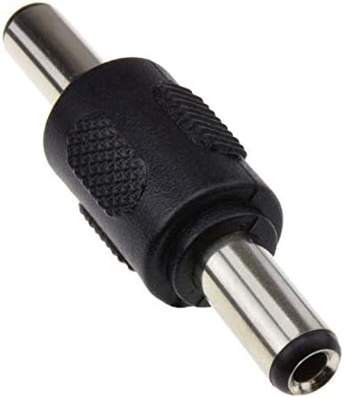 DC машки до машки спојник, 2,5 mm x 5,5 mm конектор, адаптер за продолжување на кабелот за напојување, женски до машки Jackек