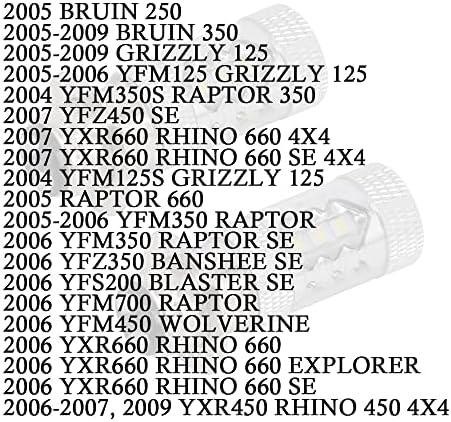 USTPO 2PCS 80W Супер Бели LED Фарови Светилки Надградба - ЗА ATVS YFM350 400 450 660 700 Рап.тор Б. ластер 200 350
