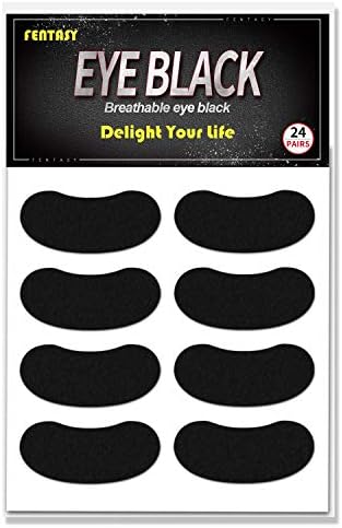 Фентази Око Црни Налепници За Деца-Дишење Око Црно Направени Од Памучен Материјал Прилагодливи Букви 24 Пара