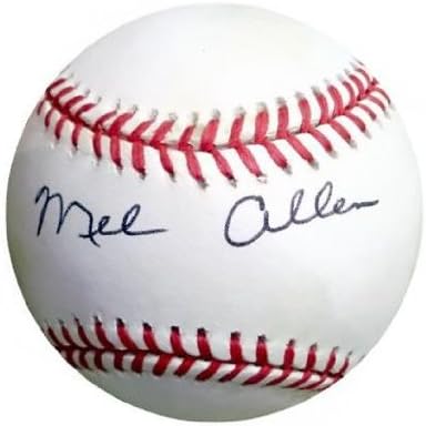 Мел Ален со автограм на официјалната Бејзбол Лига На Америка - Бејзбол Со Автограм