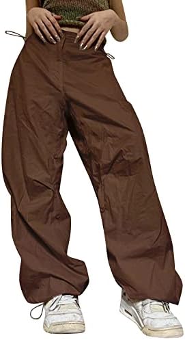 Keusn goth панталони за жени плус големина y2k низок пораст панталони панталони жени лабави џогер карго панталони улична облека