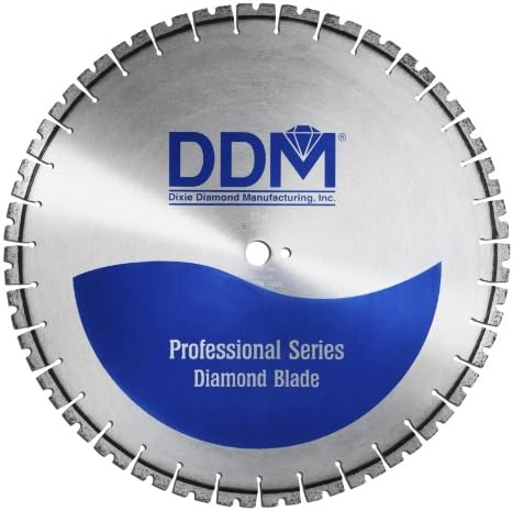 Производство на Дикси Дијамант E3020155 Професионално влажно сечење излечен бетонски сечило за електрична пила, 20-инчен x 0,155-инчи