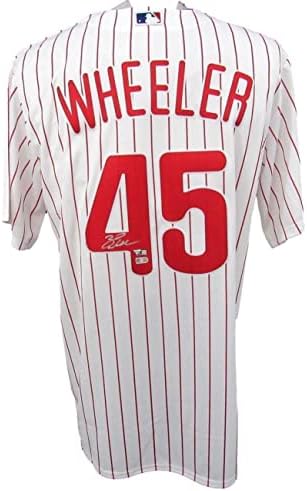 Зак Вилер автограмираше бел Најк автентичен бејзбол дрес Филис фанатици - автограмирани дресови на МЛБ