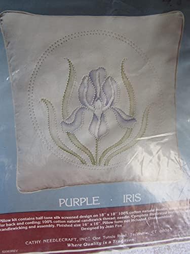 Комплет за перници за пурпурна ирис свеќичка