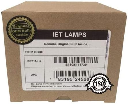 IET ламби - оригинална оригинална сијалица за замена/ламба со OEM куќиште за EPSON Pro G7400U проектор