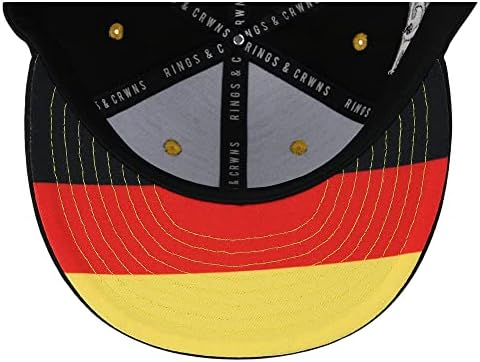 Прстени &засилувач; Crwns Германија Земја Гордост Логото Опремени Рамен Бил кап блк