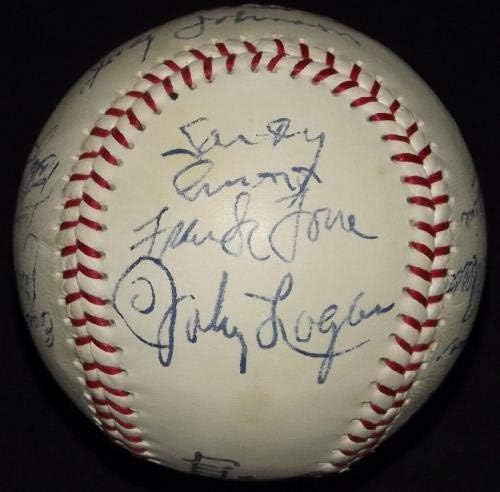Pee Wee Рис yуди nsонсон Ерл Аверрил потпиша автограмиран бејзбол ЈСА Ах Лоа! - Автограмирани бејзбол