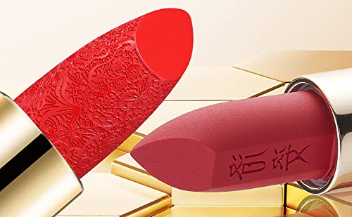 Луози Мат Кармин Водоотпорен Долготрајна боја 24 Навлажнувачки Класични Црвени Усни кинески палата Стил Усна шминка сет