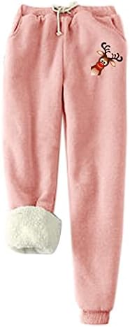 HCJKDU женски кадифени хулахопки хеланки зимска мода топла волна дебела панталони високи половини кашмирски панталони