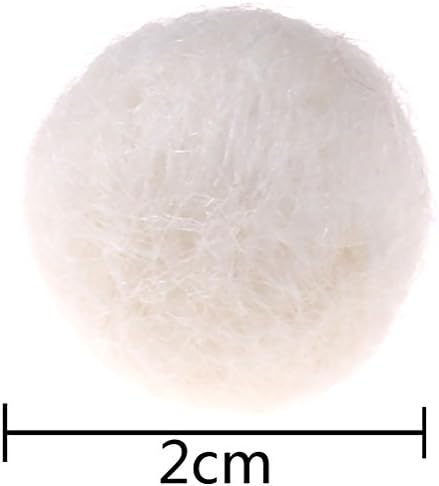 Jiaufmi 50 парчиња волна почувствува топки од 20 мм волна мониста меки пом -пом декорација на топката за правење на занаетчиски