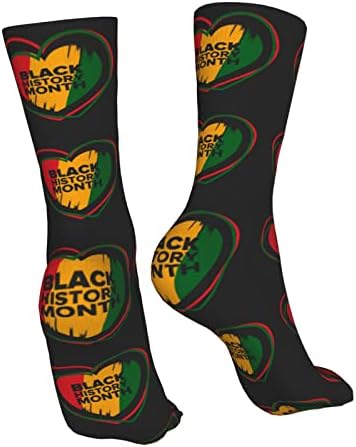Месец на црна историја 2023 година чорапи за мажи со високи екипаж Подароци зимски чорапи за жени