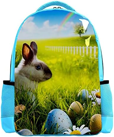 Vbfofbv ранец за жени дневен пакет лаптоп ранец за обична торба, Велигденска зајаче јајце фарма