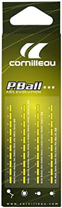 Cornilleau ITTF пластика ABS Evolution 3 Star Competication Temate Temans Tennis Balls, бели