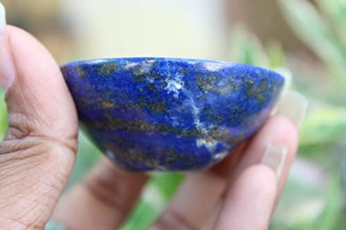 Jet Natural Lapis lazuli Bowl 2 Бесплатна брошура Jет меѓународна кристална терапија скапоцен камен Рачен врежан кристален олтар