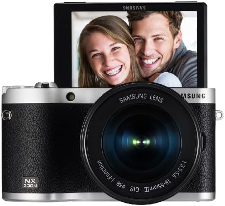 Samsung NX300M 20.3 ПРАТЕНИК CMOS Паметни WiFi &засилувач; NFC Огледало Дигитална Камера Со 18-55mm Објектив и 3.3 Amoled Екран