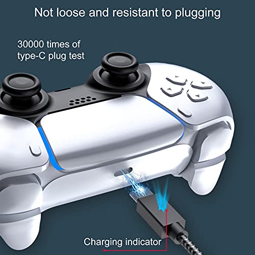 Полнач за кабел за полнач Тип-Ц Брза GamePad рачка за полнење плетенка со кабел за полнење отпорен на ткаенина со лесен индикатор