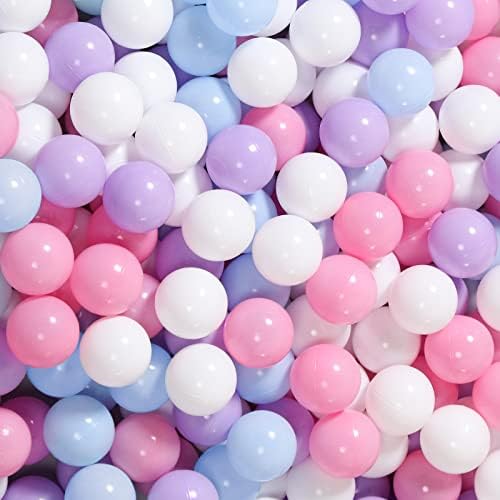 Trendbox топка топки со топки 100 - Macaron Colors Пит топки нетоксични бесплатни БПА меки пластични топки за топчеста јама