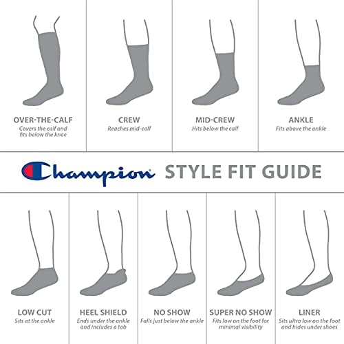Шампионски женски чорапи за глуждот Ц лого, 6-пакет