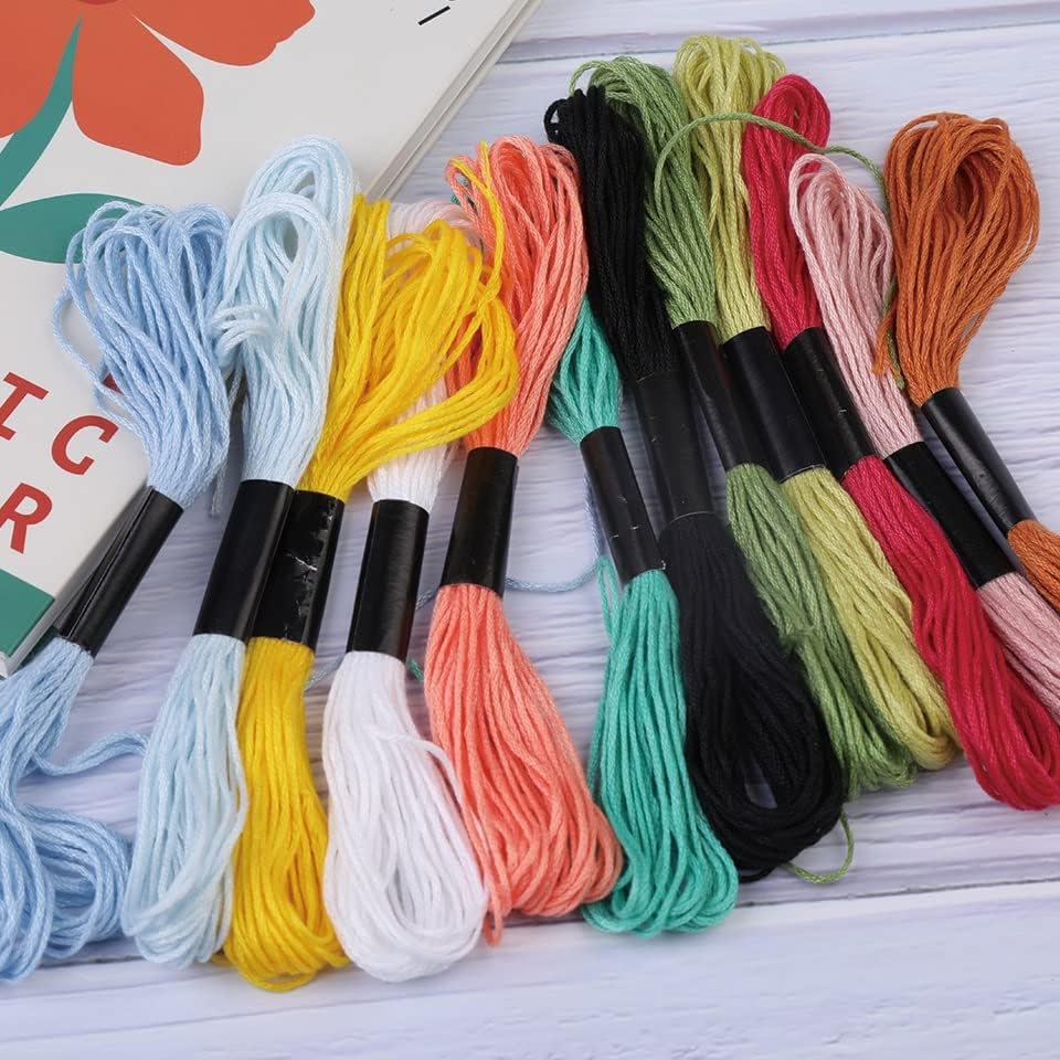 Yfqhdd Панч игла комплети со игли со иглички капчиња за плетење Пенкал 12 случајни бои нишка