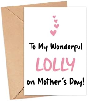 На мојата прекрасна картичка на Денот на мајката - картичка за ден на мајки - картичка Лоли - Подарок за неа - на мојата прекрасна картичка за лоли - картичка за ден на