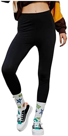 Високи половини јога панталони за жени Контрола на стомакот Контрола на тренингот џогери панталони салон за џемпери цврсти истегнати