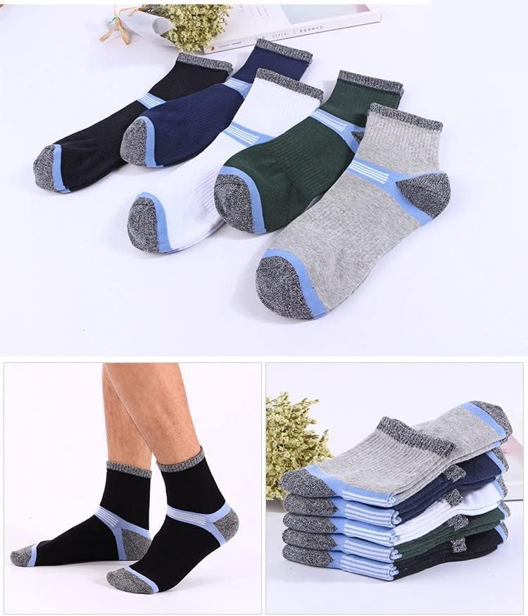 чорап 5 пара спортски спортски чорапи памук кошарка што трчаат чорапи удобно дишење машки чорапи жени