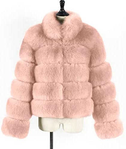 Зимска облека за жени 2022 година Зимски палто јакни со долги ракави Обични кратки топли кадифни палта