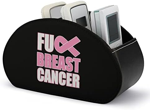 Ебате го држачот за далечински управувач на рак на дојка со 5 оддели PU кожа Мултифункционално складирање Caddy Desktop Организатор кутија за ТВ ДВД Blu-ray