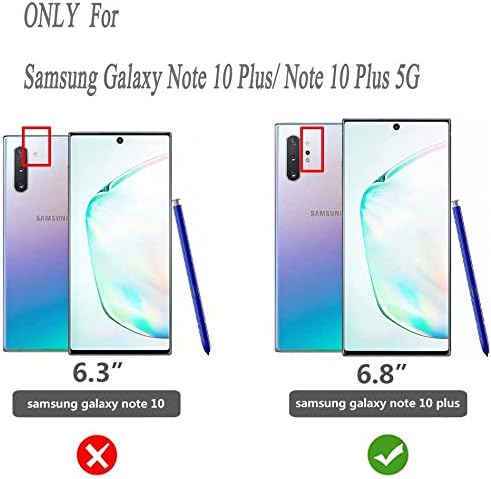 Imhxcy Galaxy Note 10 Плус 5g Случај, СО 3d Закривен Заштитник На Екранот[2 Пакет], Оклоп Одделение Со Ротирачки Држач Kickstand