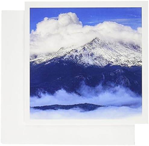 3дроуз Пајкс Врв Со Свежи Снежни Врнежи И Облаци-Честитки, 6 х 6 инчи, сет од 12